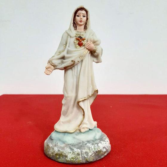 Imagem de Imagem do Sagrado Coração de Maria de Resina - 15 cm