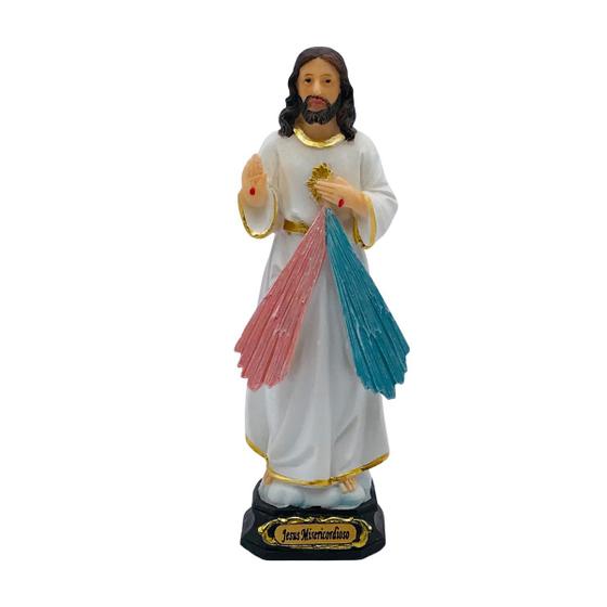 Imagem de Imagem Jesus Misericordioso Resina Pequeno 12 Cm