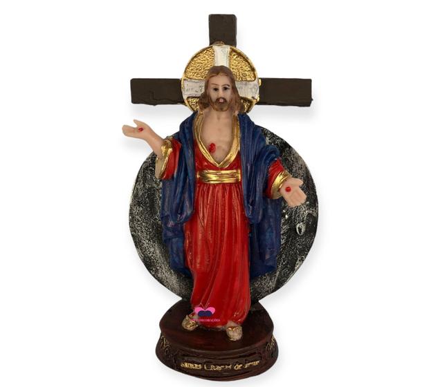 Imagem de Imagem Jesus Santas Chagas 13cm Resina