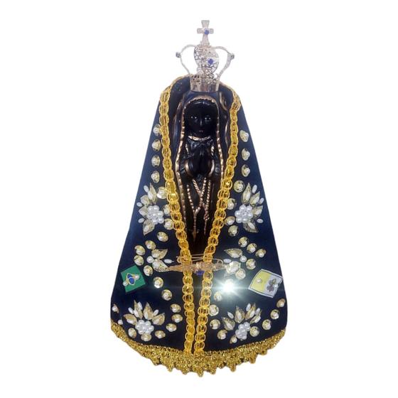 Imagem de Imagem nossa senhora aparecida completa 20 cm manto coroa