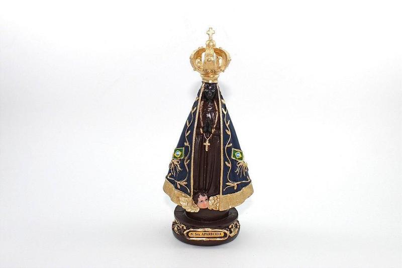 Imagem de Imagem Nossa Senhora Aparecida Coroa Vada Resina 22 Cm