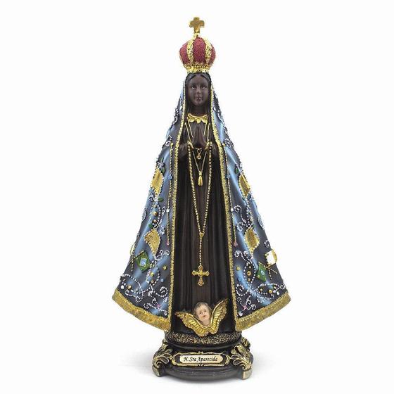 Imagem de Imagem Nossa Senhora Aparecida Importada Resina 35 Cm