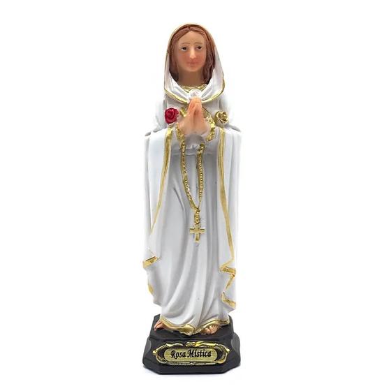 Imagem de Imagem Nossa Senhora Da Rosa Mística Resina Pequena 12 Cm