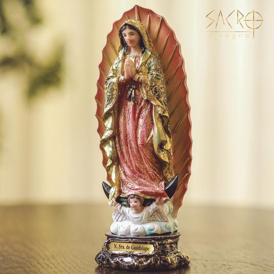 Imagem de Imagem Nossa Senhora de Guadalupe 20cm Resina Importada