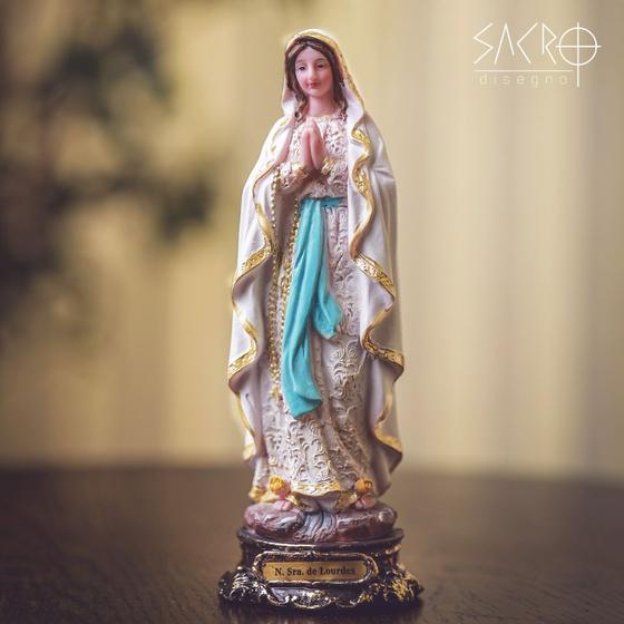 Imagem de Imagem Nossa Senhora de Lourdes Lurdes 20cm Importada Resina
