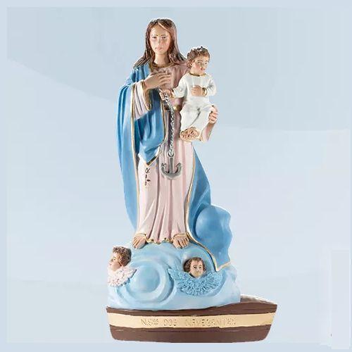 Imagem Nossa Senhora dos Navegantes 23 cm Gesso Escultura Guias Luz Divina Imagem Nossa Imagem Nossa Senhora dos Navegantes 23 cm Gesso Escultura Guias Luz Divina Imagem Nossa
