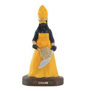 Imagem de Imagem Orixa Oxum Amarela Escultura Resina Estatua 10 Cm