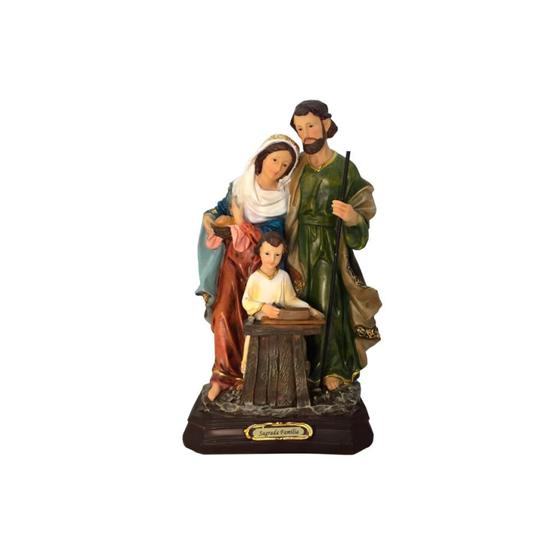 Imagem de Imagem Sacra Em Resina Da Sagrada Família De Nazaré Com Menino Jesus Na Carpintaria