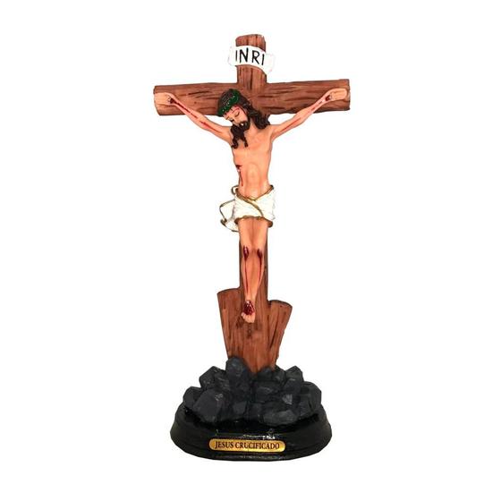 Imagem de Imagem Sacra Em Resina De Crucifixo Para Mesa