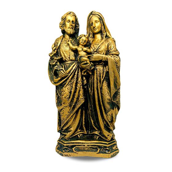 Imagem de Imagem Sagrada Família Barroca Grande 30cm Dourada Grande para Decorar Premium Para Casamento Presente Para o Lar Linda