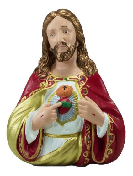 Imagem de Imagem Sagrado Coração De Jesus De Parede 28cm Inquebrável