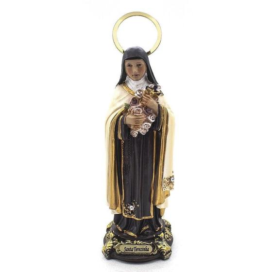 Imagem de Imagem Santa Terezinha Importada Resina 15 Cm