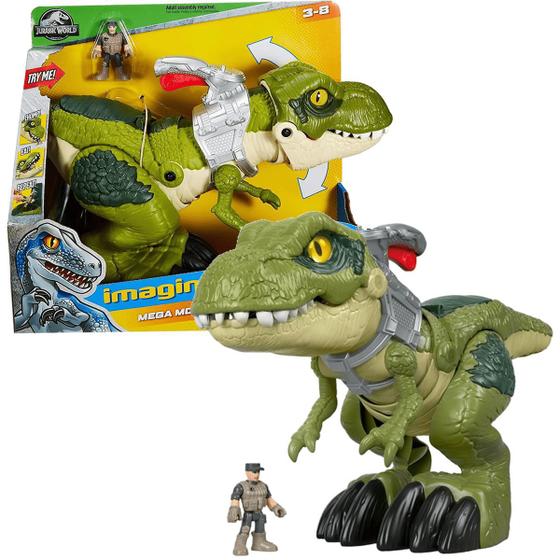 Rex Dinosaur Jurassic Park T Rex Verde Imaginext Imaginext Jurassic World  T-Rex Mordida Feroz Fisher Price Mattel