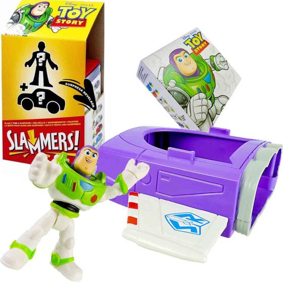 Imagem de Imaginext Mini Boneco Buzz Lightyear + Nave Slammers Toy Story Disney - Mattel GPJ17