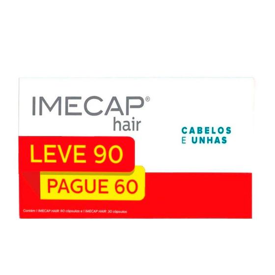 Imagem de Imecap Hair Cabelos e Unhas com 90 Cápsulas
