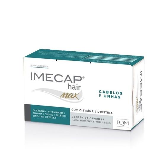 Imagem de Imecap Hair Max 30 Cápsulas - Vitaminas P/ Cabelos E Unhas