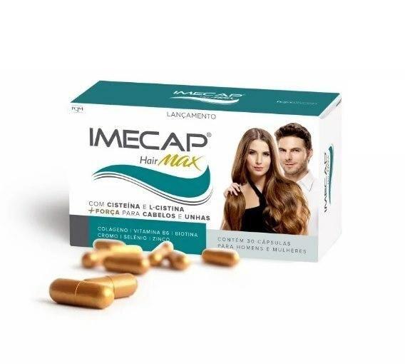 Imagem de Imecap Hair Max 30 Cápsulas - Vitaminas para Cabelos e Unhas