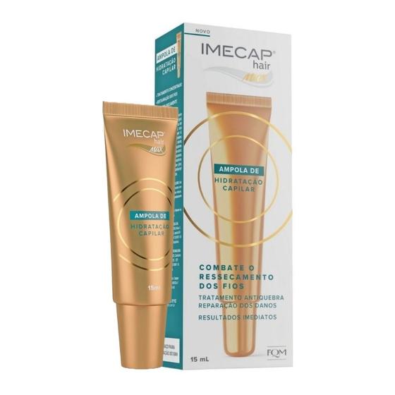 Imagem de Imecap Hair Max Ampola 15ml - Hidratação, Tratamento Antiquebra e Reparação