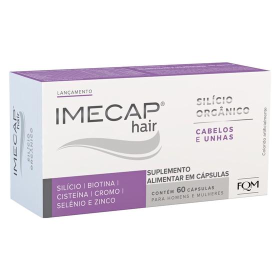 Imagem de Imecap Hair Silício Orgânico 60 Cápsulas - Nutracêutico para Cabelos e Unhas
