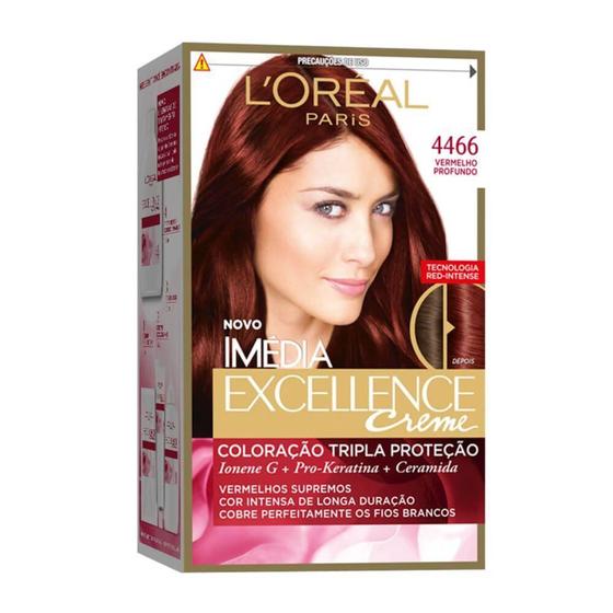 Imagem de Imédia Excellence Tinta Creme Especial 4466 Vermelho Profundo