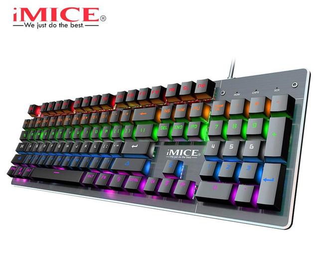 Imagem de Imice Teclado Gamer Retroiluminado Semi-mecânico Ak-600