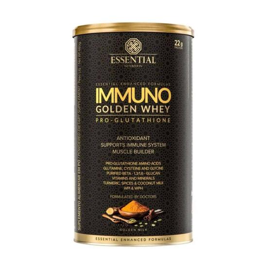Immuno Golden Whey Pro Glutamina 480g Essential Nutrition Menor preço em Immuno Golden Whey Pro Glutamina 480g Essential Nutrition