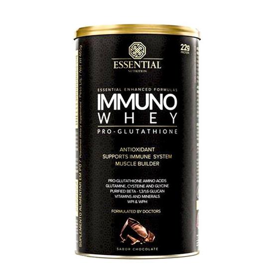 Imagem de Immuno Whey Pro Glutathione Cacao Lata 465g - Essential - Essential nutrition