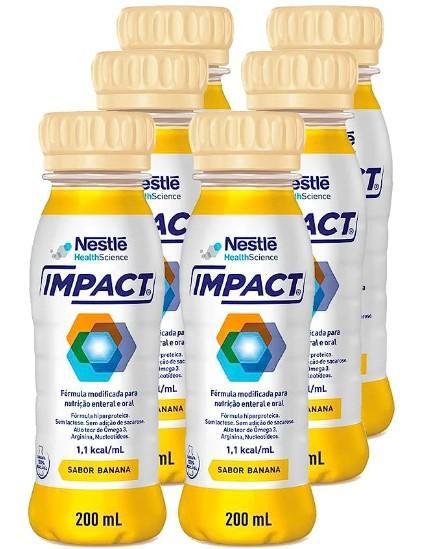 Imagem de Impact 200 ml Banana - Kit com 6 unidades