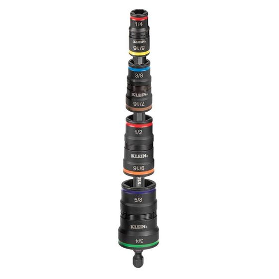 Imagem de Impact Driver Klein Tools 32934 com conjunto de soquetes de impacto SAE 9 em 1