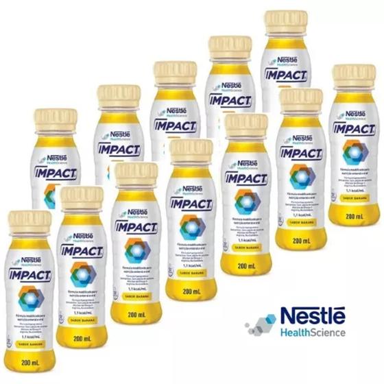 Imagem de Impact Nestlé  kit Com 12 frascos  200ML  - Escolha O Sabor