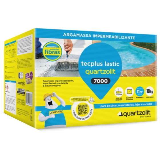 Imagem de Impermeabilizante Flexível Tecplus Lastic com 18 Kilos - 0486.00001.0018CX - QUARTZOLIT