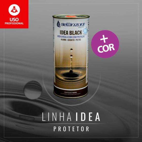 Imagem de Impermeabilizante Idea Black Bellinzoni 900ml p/ marmores , granitos e pedras em geral