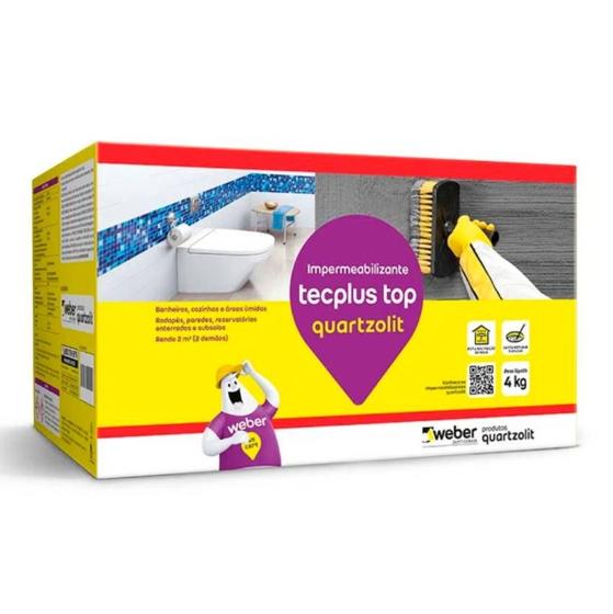 Imagem de Impermeabilizante Tecplus Top Caixa 4kg Quartzolit