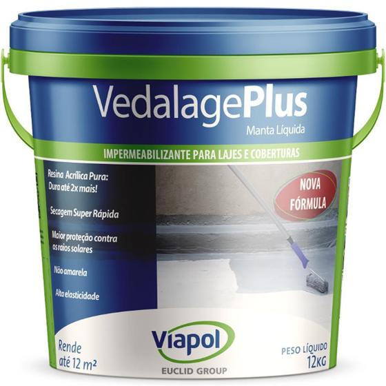 Impermeabilizante Vedalage Manta Liquida Concreto 12kg Menor preço em Impermeabilizante Vedalage Manta Liquida Concreto 12kg