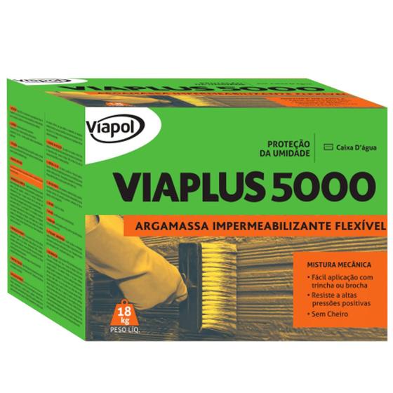 Imagem de IMPERMEABILIZANTE VIAPLUS 5000 CX 18Kg