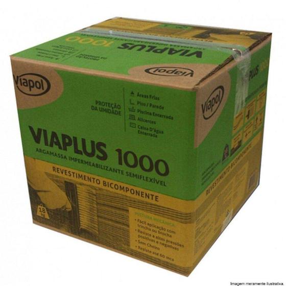 Imagem de Impermeabilizante Viaplus Viapol 1000 Caixa com 18Kg