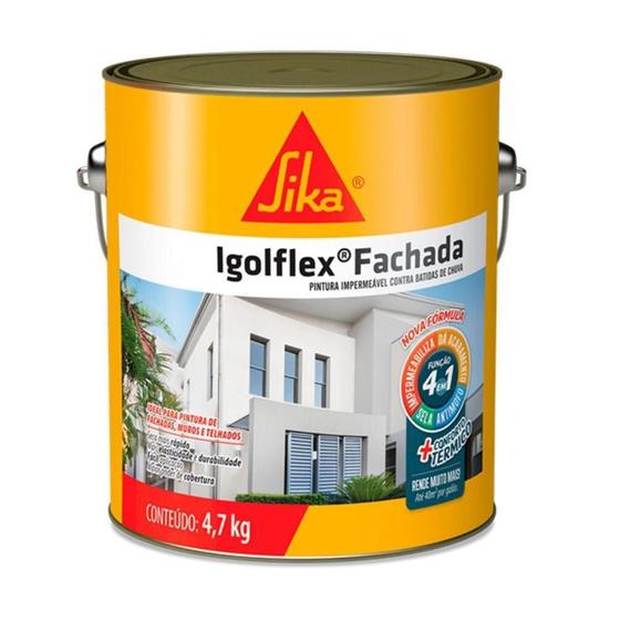 Imagem de Impermeabilzante Parede Igol Flex Fachada 4,7kg Sika - Ciplak