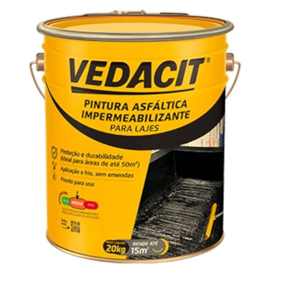 Imagem de Impermebilizante Vedacit Pintura Asfáltica 20 Kilos - 112345 - VEDACIT