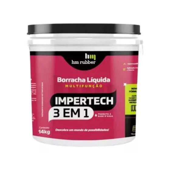 Imagem de Impertech 3 em 1 borracha líquida 14kg hm rubber