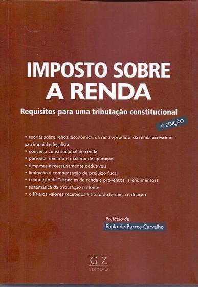 Imagem de Imposto Sobre A Renda - 04Ed/21 - GZ EDITORA