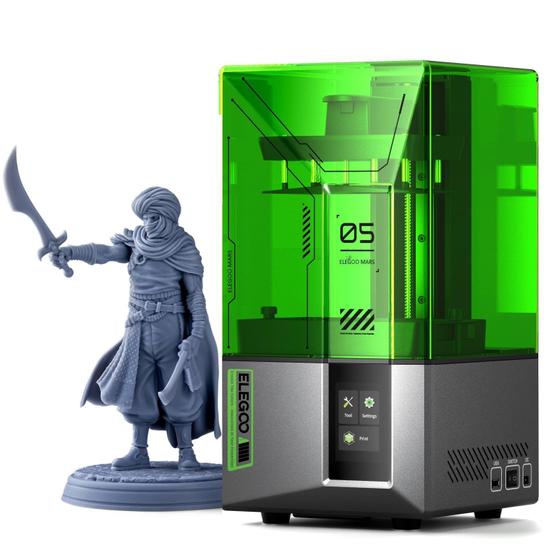 Imagem de Impressora 3D ELEGOO Mars 5 MSLA Resina 4K LCD 15 X 14 X 9 cm