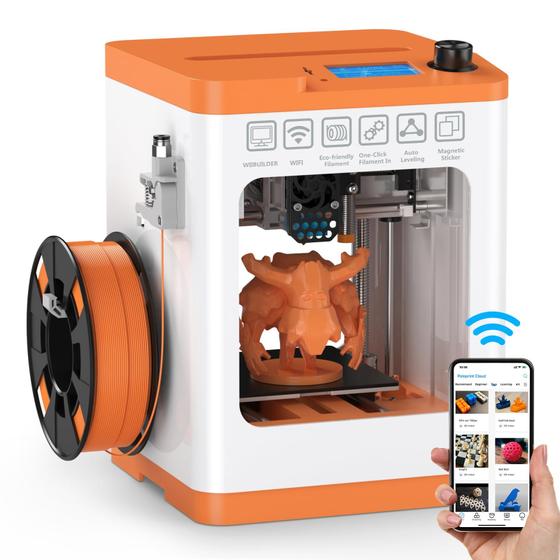 Imagem de Impressora 3D HEPHI3D Tina2S WiFi, impressão em nuvem, nivelamento automático