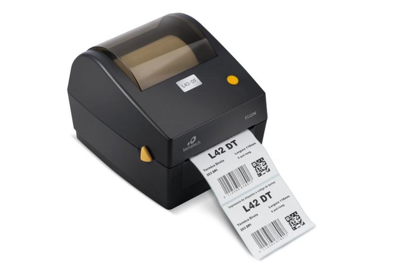 Impressora Térmica Etiqueta Elgin L42dt Transferência Térmica Monocromática Usb Bivolt