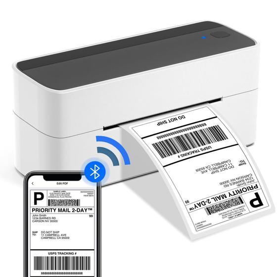 Imagem de Impressora de Etiquetas Térmicas Bluetooth Phomemo - Ideal para Envios