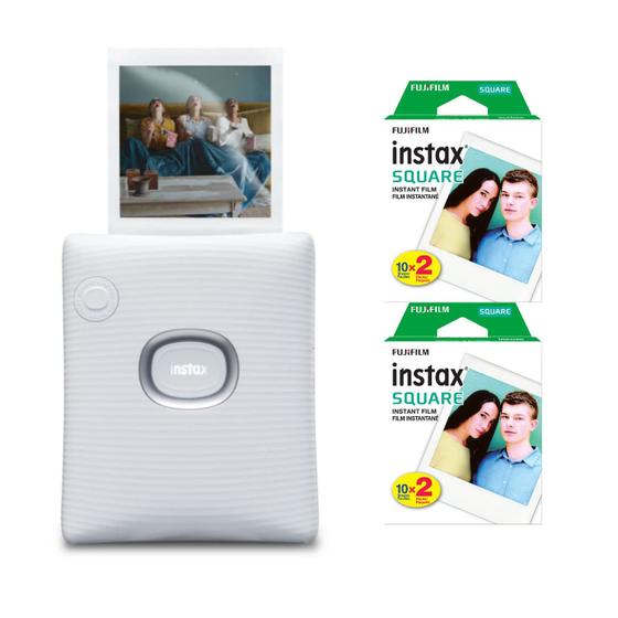 Imagem de Impressora instantânea Fujifilm Instax Square Link Wide (branca)