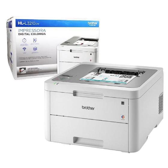 Impressora Laser Brother HlL3210Cw, Colorida, WiFi, Usb Impressora