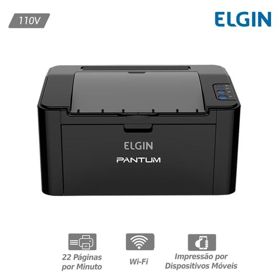 Imagem de Impressora Laser Mono Elgin Pantum P2500w 22ppm  Wireless 110v