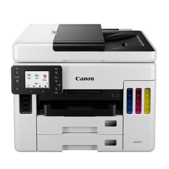 Imagem de Impressora Multifuncional Canon Mega Tank Maxify GX7010, Colorida, Wifi, Ethernet, Tela LCD, USB, Branco - 4471C005AA