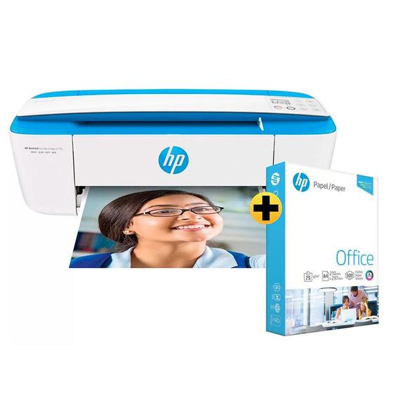 Impressora Multifuncional Deskjet Ink Advantage HP 3776 Azul J9V88A + Papel sulfite Office A4 é boa?