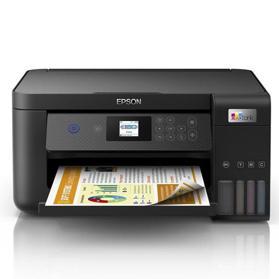 Imagem de Impressora Multifuncional Epson EcoTank L4260, Jato de Tinta, Colorida, WiFi, Visor LCD, USB, Bivolt, Preto - C11CJ63302